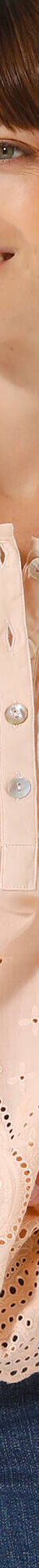 Effen bloes met 3/4-mouwen, broderie anglaise (poederroze) Effen bloes met 3/4-mouwen, broderie anglaise (poederroze)